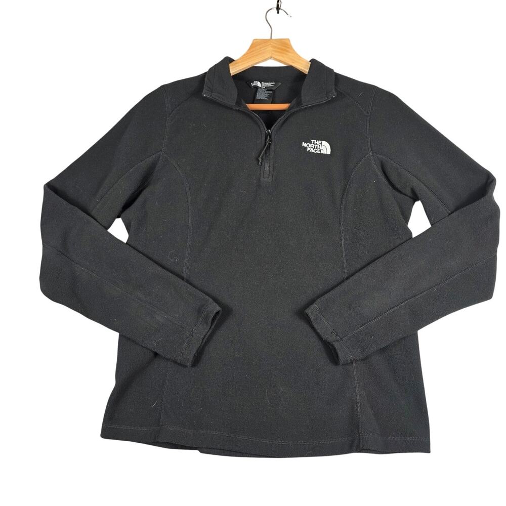 Women's Black Quarter Zip The North Face Fleece Pullover
